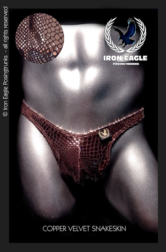 Copper Snakeskin Velvet