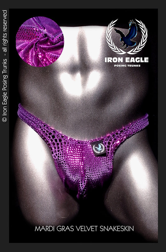 Mardi Gras Snakeskin Velvet