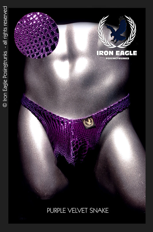 Purple Snakeskin Velvet