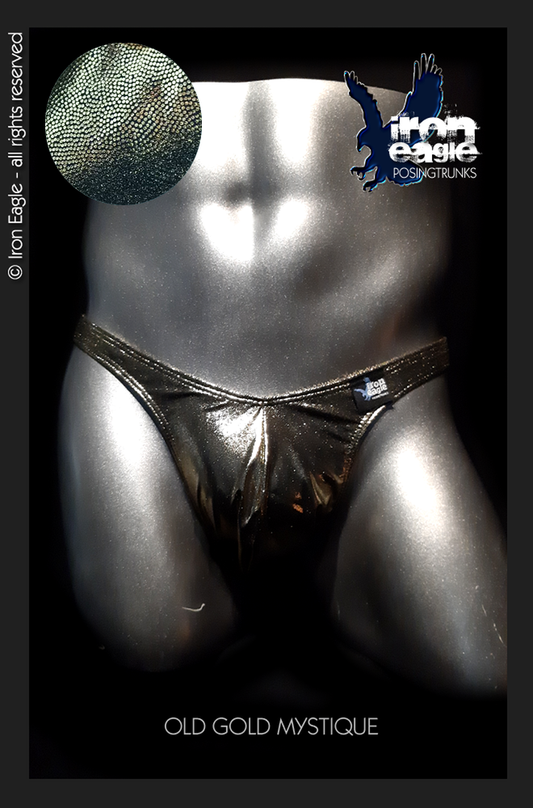 Iron Eagle Posing Trunks - Old Gold Mystique©