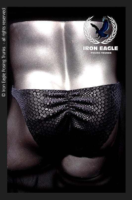 Black Matt Snakeskin Velvet