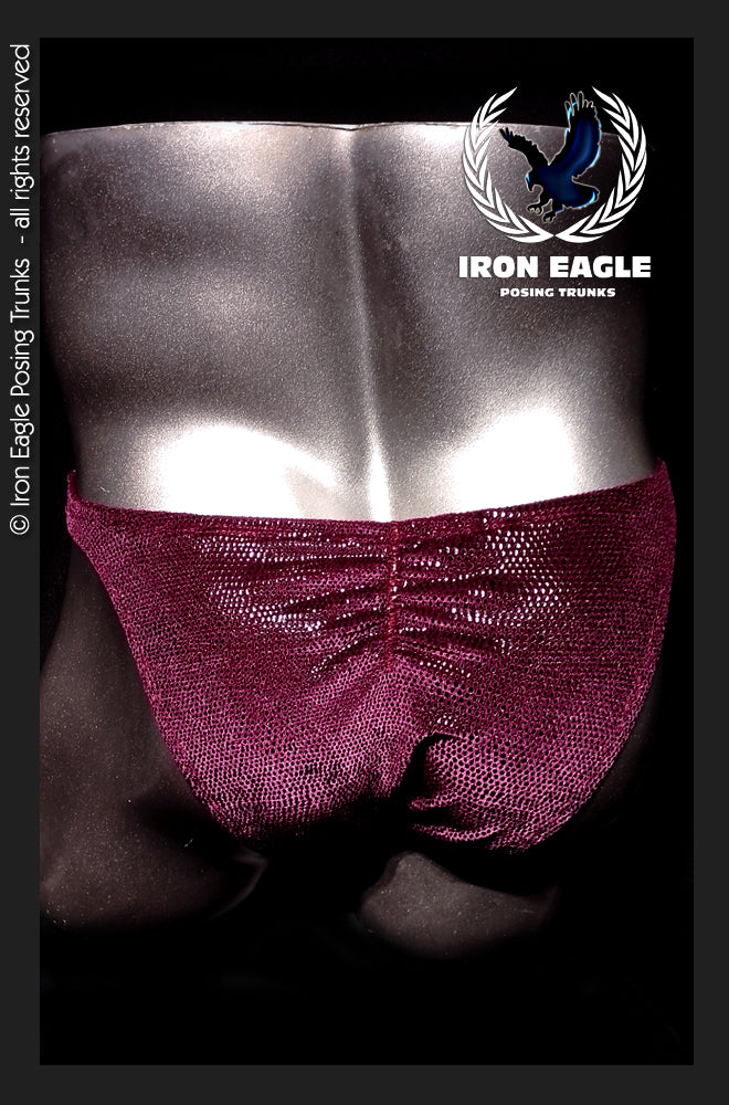 Burgundy Velvet Lizard Skin
