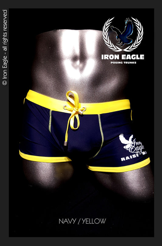 Low Rise Trunks - navy/yellow