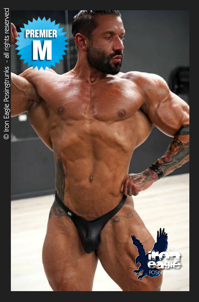 Navy Blue Men's Bodybuilding Posing Trunks – Top Knot Strong