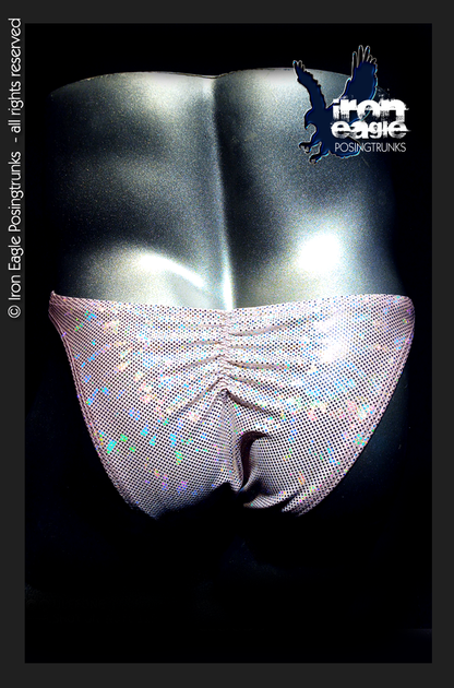 Iron Eagle Posing Trunks - Blush Pink Ice Chip Mystique©