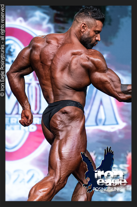 Men's Pro Cut Bodybuilding Posing Trunks Violet Gym Stage | Iron Tanks