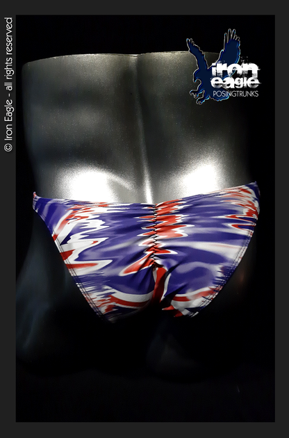 Iron Eagle Posing Trunks - Crystallised Union Jack