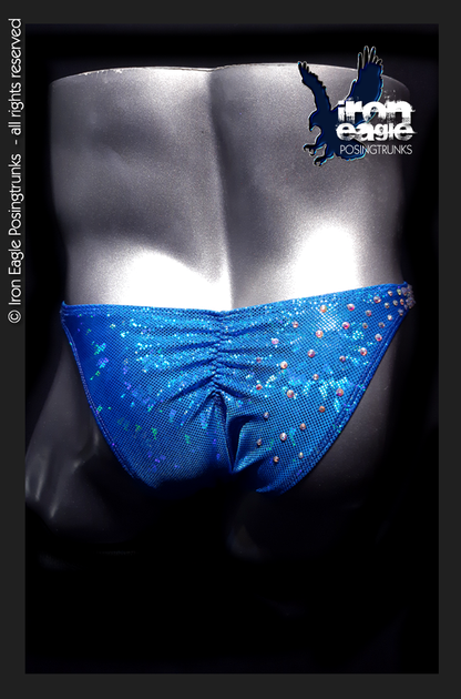 Iron Eagle Posing Trunks - Crystallised Aqua Ice Chip Mystique©