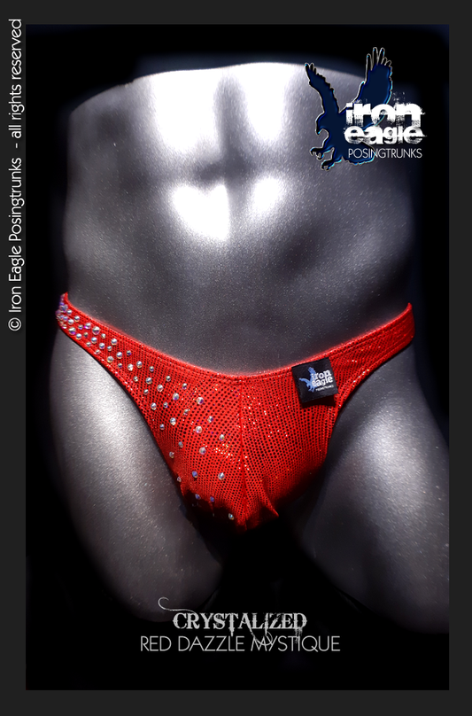 Iron Eagle Posing Trunks - Crystallised Red Dazzle Mystique©