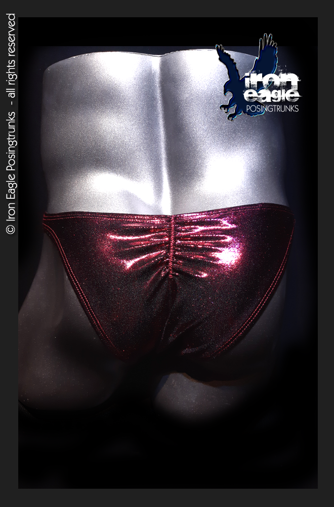 Iron Eagle Posing Trunks -  Black Fuchsia Mystique©