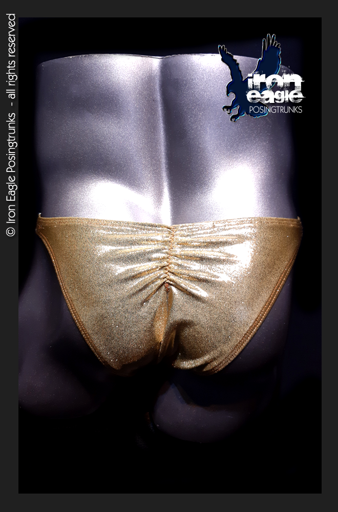 Iron Eagle Posing Trunks - Gold Mystique©