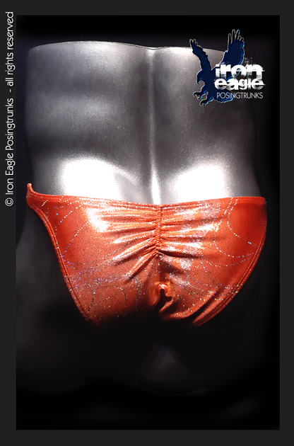 Iron Eagle Posing Trunks - Orange Swirl Mystique©
