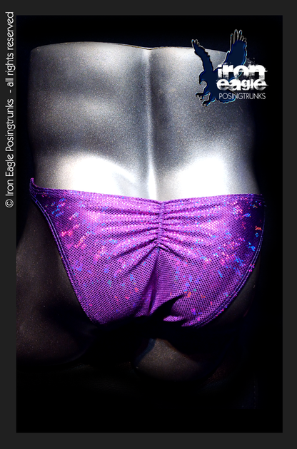Iron Eagle Posing Trunks - Purple Ice Chip Mystique©
