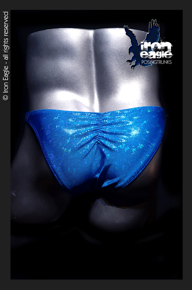Iron Eagle Posing Trunks - Turquoise Ice Chip Mystique©